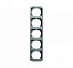 ABB Alpha nea Рамка 5-постовая, вертикальная, титан арт. 1754-0-4399