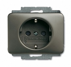 ABB Alpha nea Розетка с/з 16А 250В, платина арт. 2011-0-1417