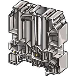 ABB BADH Entrelec Фиксатор торцевой для М70/22,М95/26 арт. 1SNA116900R2700