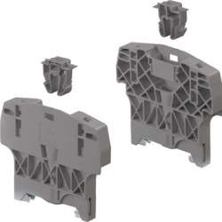 ABB BAZH1 Фиксатор торцевой для рейки DIN3, для двухуровневых и силовых клемм арт. 1SNK900102R0000