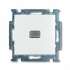 ABB BJB Basic 55 Бел Выключатель 1-клавишный с подсветкой арт. 1012-0-2153