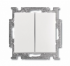 ABB BJB Basic 55 Бел Выключатель 2-х клавишный арт. 1012-0-2141
