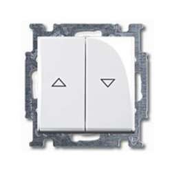 ABB BJB Basic 55 Бел Выключатель жалюзийный кнопочный арт. 1413-0-1082