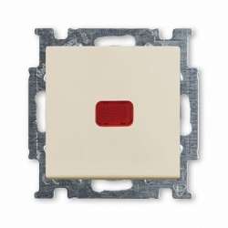 ABB BJB Basic 55 Беж Переключатель 1-клавишный с подсветкой и N-клеммой арт. 1012-0-2150