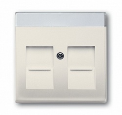 ABB BJB Basic 55 Беж Плата центральная  для коммуникац розеток 0211 с суппортами 18** арт. 1710-0-3944