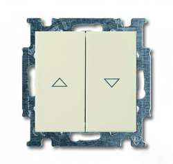 ABB BJB Basic 55 Беж Выключатель жалюзийный кнопочный арт. 1413-0-1085
