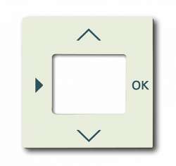 ABB BJB Basic 55 Шале (бел) Накладка для терморегулятора (мех. 1098 U, 1098 UF) арт. 6430-0-0394