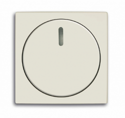 ABB BJB Basic 55 Шале (бел) Накладка светорегулятора поворотного для механизмов диммеров BJE арт. 6599-0-2992