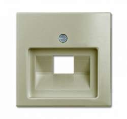 ABB BJB Basic 55 Шамп Накладка 1-ой ТЛФ/комп розетки наклонной арт. 1753-0-0204
