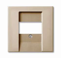 ABB BJB Basic 55 Шамп Накладка аудиорозетки и ТЛФ/комп ТАЕ розеток арт. 1724-0-4312