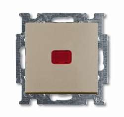 ABB BJB Basic 55 Шамп Переключатель 1-клавишный с подсветкой и N-клеммой арт. 1012-0-2170