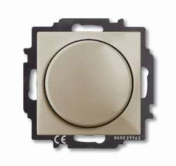 ABB BJB Basic 55 Шамп Светорегулятор поворотно-нажимной 60-400 Вт для л/н арт. 6515-0-0845