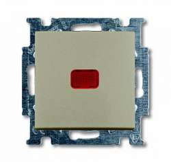 ABB BJB Basic 55 Шамп Выключатель кнопочный 1-клавишный, с линзой, без лампы, НО контакт арт. 1413-0-1092