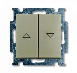 ABB BJB Basic 55 Шамп Выключатель жалюзийный кнопочный арт. 1413-0-1094
