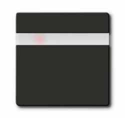ABB BJB Basic 55 Шато (чёрн) Накладка - сенсор выключателя Комфорт 6815U,6816U арт. 6800-0-2597