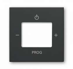 ABB BJB Basic 55 Шато (чёрн) Плата центральная (накладка) для механизма цифрого FM-радио 8215 U арт. 8200-0-0160