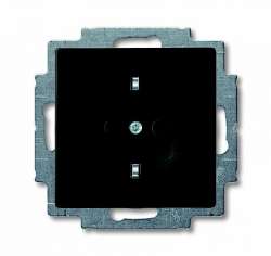 ABB BJB Basic 55 Шато (чёрн) Розетка с/з арт. 2011-0-6142