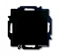 ABB BJB Basic 55 Шато (чёрн) Светорегулятор поворотно-нажимной 60-400 Вт для л/н арт. 6515-0-0846