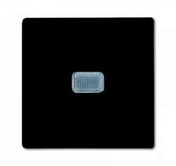 ABB BJB Basic 55 Шато (чёрн) Выключатель 1-клавишный с подсветкой арт. 1012-0-2175