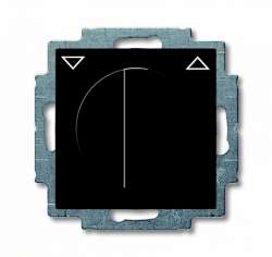 ABB BJB Basic 55 Шато (чёрн) Выключатель жалюзийный поворотный с фиксацией арт. 1101-0-0928