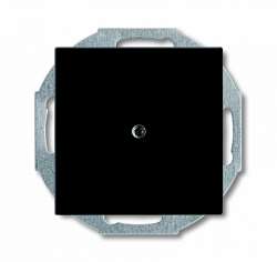 ABB BJB Basic 55 Шато (чёрн) Заглушка с суппортом арт. 1715-0-0315