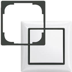 ABB BJB Basic 55 Вставка декоративная, серия Basic 55, цвет шато (чёрн) арт. 1726-0-0232