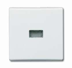 ABB BJE Allwetter 44 Альпийский Бел Клавиша 1-ая с красной линзой арт. 1731-0-1734