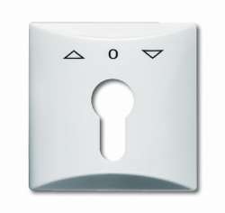 ABB BJE Allwetter 44 Альпийский Бел Накладка выключателя с замком (мех 2712,13,22,23) арт. 1710-0-1829