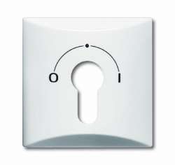 ABB BJE Allwetter 44 Альпийский Бел Накладка выключателя с замком (мех 2733 USL-101) арт. 1710-0-1837