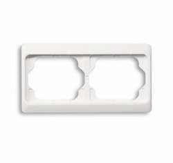 ABB BJE Alpha Exclusive Бел глянц Рамка 2-ая гориз арт. 1754-0-2999