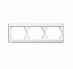 ABB BJE Alpha Exclusive Бел глянц Рамка 3-ая гориз арт. 1754-0-3021