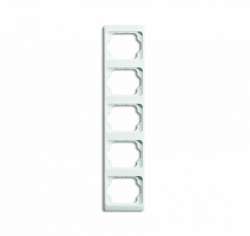 ABB BJE Alpha Exclusive Бел глянц Рамка 5-ая верт арт. 1754-0-4158