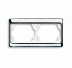 ABB BJE Alpha Exclusive Хром Рамка 2-ая гориз арт. 1754-0-4160