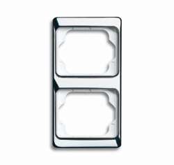 ABB BJE Alpha Exclusive Хром Рамка 2-ая верт арт. 1754-0-4161