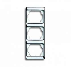 ABB BJE Alpha Exclusive Хром Рамка 3-ая верт арт. 1754-0-4163