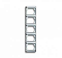 ABB BJE Alpha Exclusive Хром Рамка 5-ая верт арт. 1754-0-4167