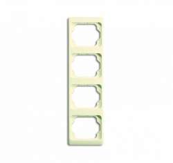 ABB BJE Alpha Exclusive Крем Рамка 4-ая верт арт. 1754-0-4152