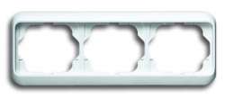 ABB BJE Alpha Nea Бел глянц Рамка 3-ая гориз арт. 1754-0-4518