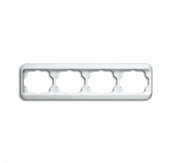 ABB BJE Alpha Nea Бел глянц Рамка 4-ая гориз арт. 1754-0-2908