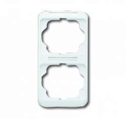 ABB BJE Alpha Nea Бел мат Рамка 2-ая верт с шильдиком арт. 1754-0-1991