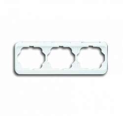 ABB BJE Alpha Nea Бел мат Рамка 3-ая гориз с шильдиком арт. 1754-0-2403