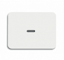 ABB BJE Alpha Nea/Exl Бел глянц Клавиша 1-ая с прозрачной линзой арт. 1751-0-2177