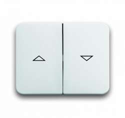 ABB BJE Alpha Nea/Exl Бел глянц Клавиша 2-ая жалюзийная арт. 1751-0-2128