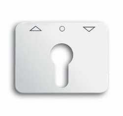 ABB BJE Alpha Nea/Exl Бел глянц Накладка для выключателя жалюзийного с замком арт. 1710-0-1522