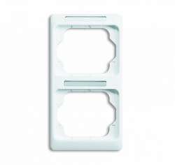 ABB BJE Alpha Nea/Exl Бел глянц Рамка 2-ая с шильдиком верт арт. 1754-0-4067