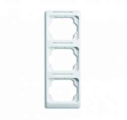ABB BJE Alpha Nea/Exl Бел глянц Рамка 3-ая с шильдиком верт арт. 1754-0-4069