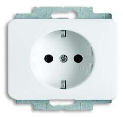 ABB BJE Alpha Nea/Exl Бел глянц Розетка с/з арт. 2011-0-6223