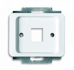 ABB BJE Alpha Nea/Exl Бел мат Корпус 1-ой ТЛФ и комп розетки прямой (мех 210, 211) арт. 1753-0-3932