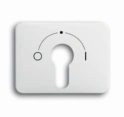 ABB BJE Alpha Nea/Exl Бел мат Накладка для выключателя с замком арт. 1710-0-1589