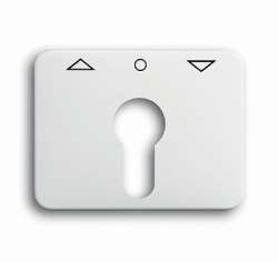 ABB BJE Alpha Nea/Exl Бел мат Накладка для выключателя жалюзийного с замком арт. 1710-0-1514